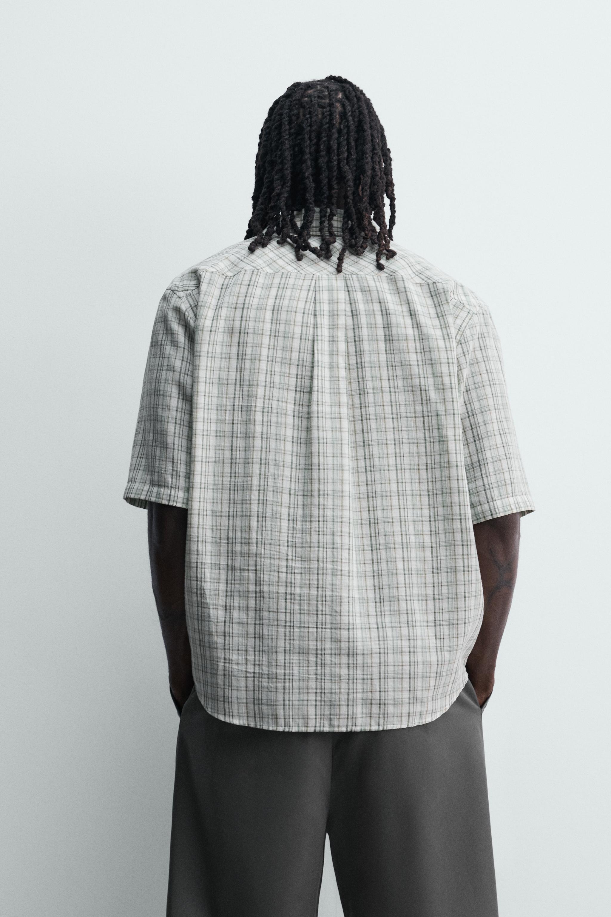 RELAXED FIT PLAID SHIRT